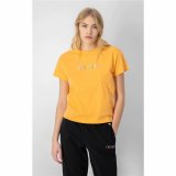 Kortrmet T-shirt til Kvinder Champion Crewneck Croptop Gul #4