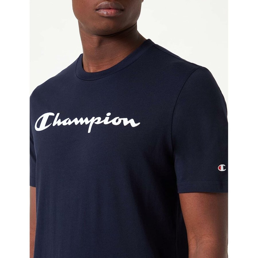 Kortrmet T-shirt til Mnd Champion Crewneck Bl #7