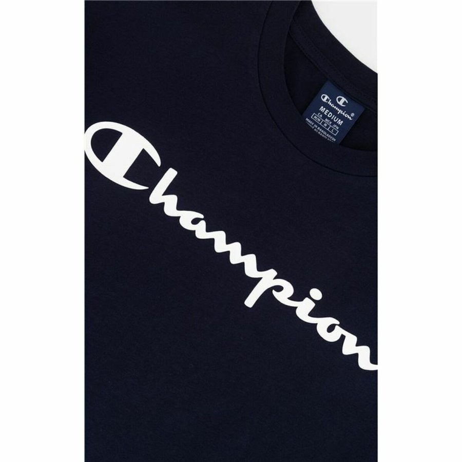 Kortrmet T-shirt til Mnd Champion Crewneck Bl #4