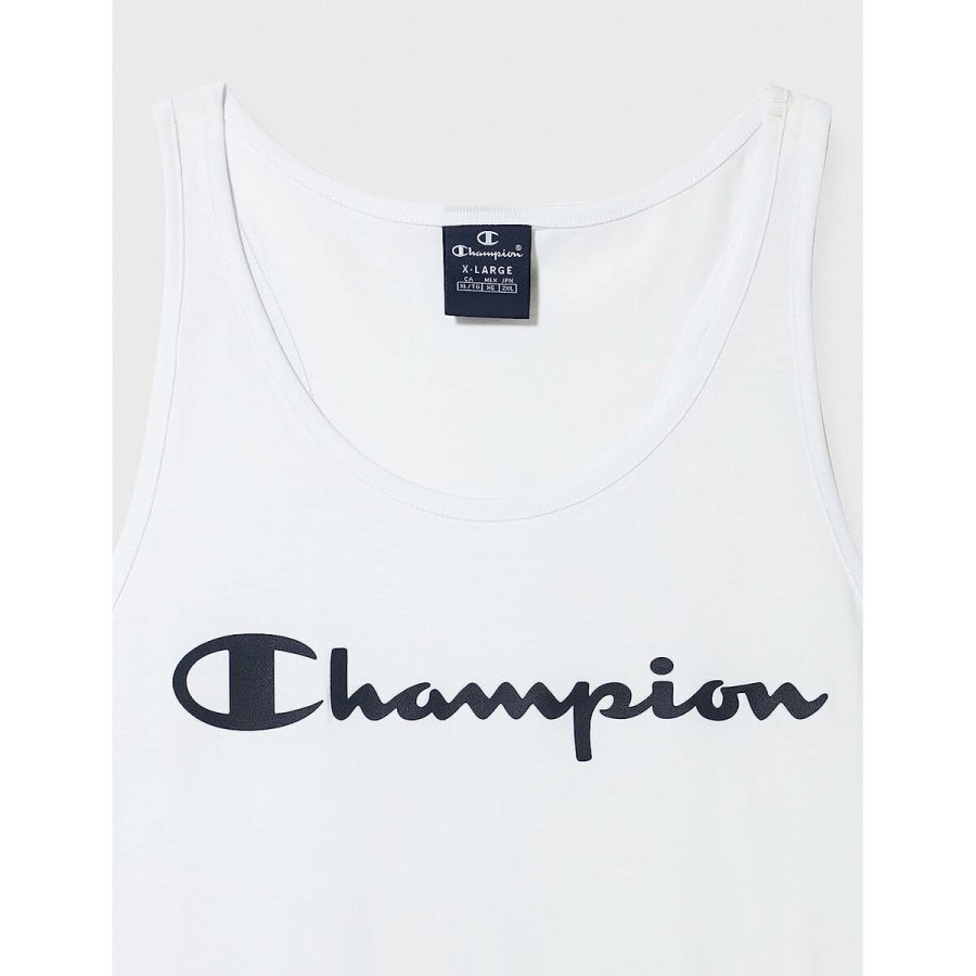 T-shirt til M�nd uden �rmer Champion Tank Top Hvid #4
