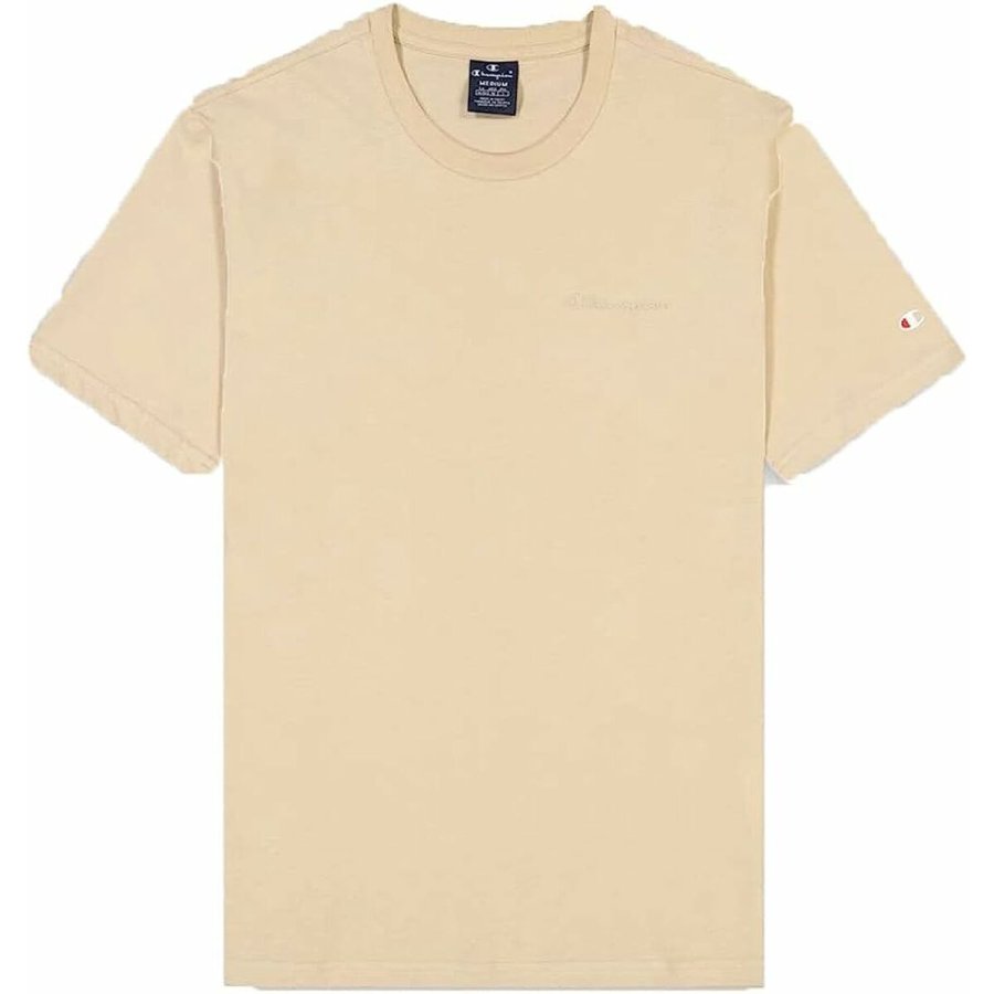 Kortrmet T-shirt til Mnd Champion Crewneck Beige #4