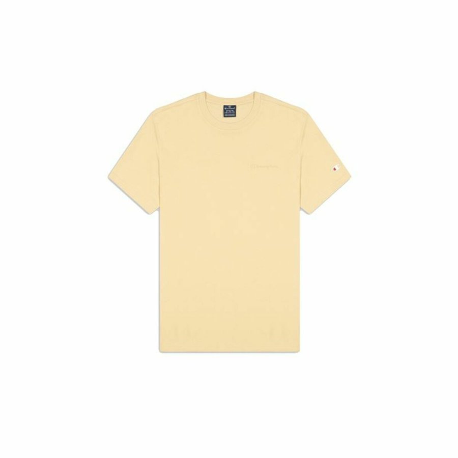 Kortrmet T-shirt til Mnd Champion Crewneck Beige #1