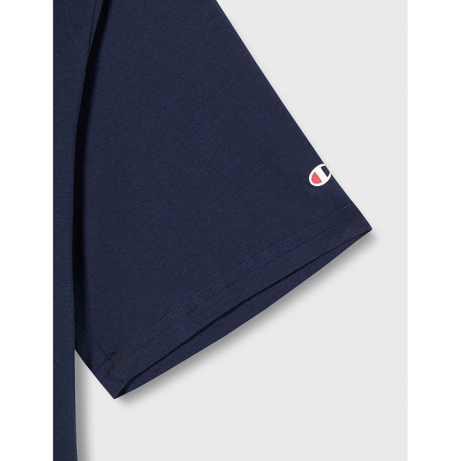 Kortrmet T-shirt til Mnd Champion Crewneck Bl #5