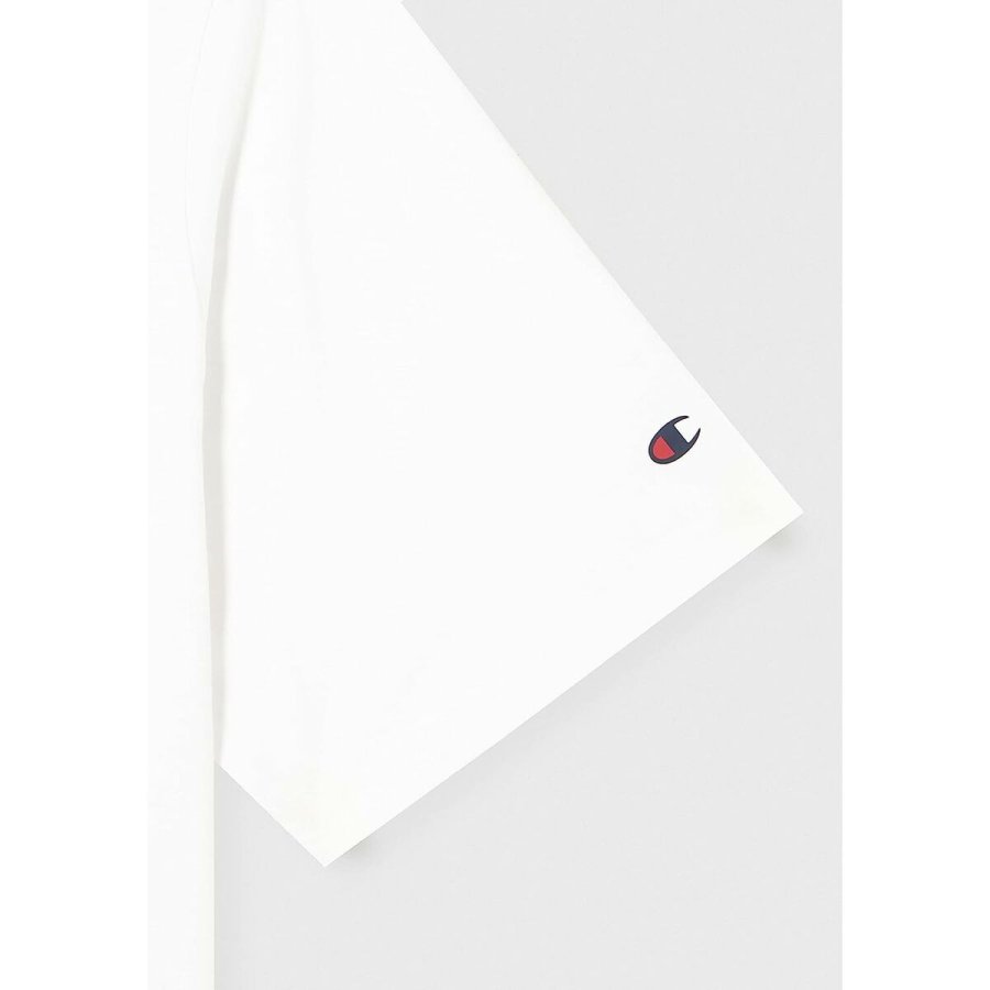 Kortrmet T-shirt til Mnd Champion Crewneck Hvid #5