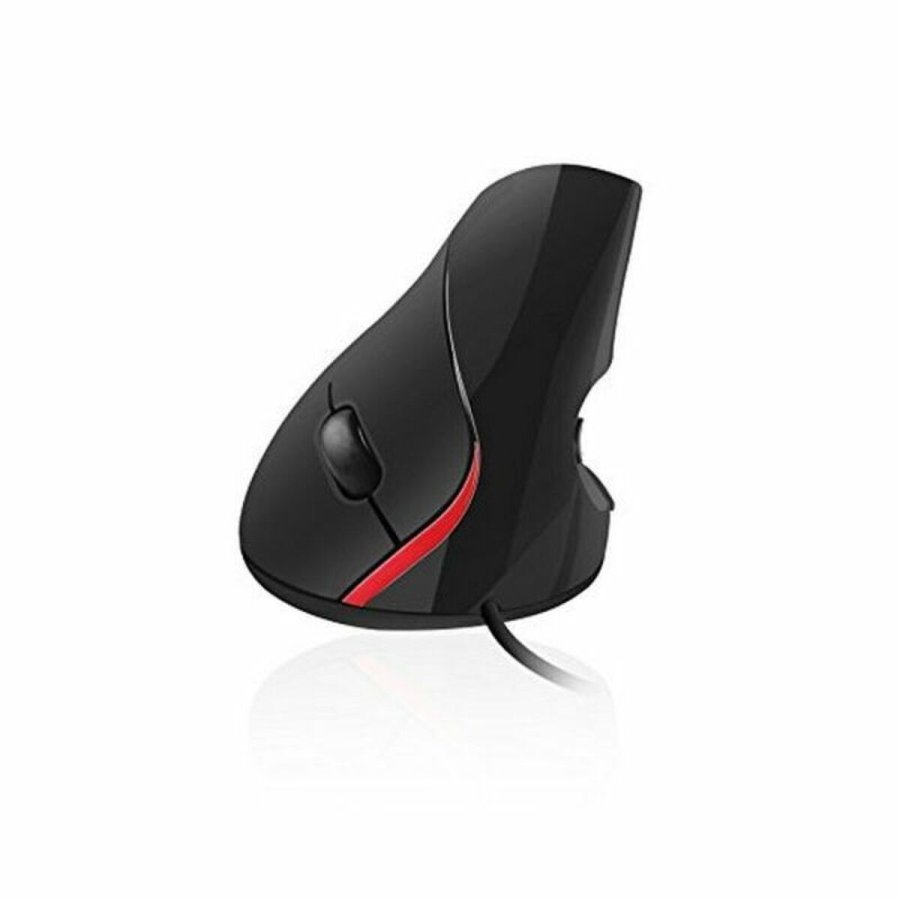Ergonomisk optisk mus Ewent EW3156 1000 dpi USB Sort Sort/Rd Rd/Sort #9