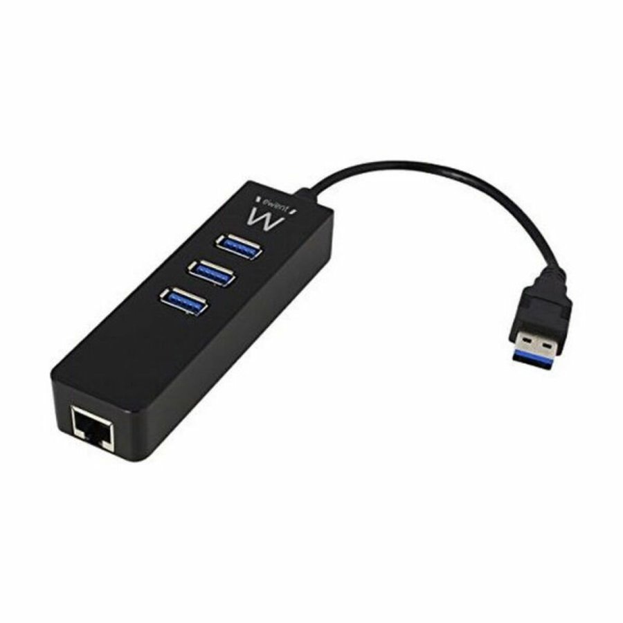 USB Hub Ewent AAOAUS0127 3 x USB 3.1 RJ45 Plug and Play #3