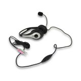 Hovedtelefoner med mikrofon Ewent EW3562 Sort Sort/Slvfarvet #1