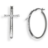 reringe til kvinder Amen CERCHIO E CROCE BLACK Sterling slv 925 #1