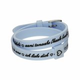 Armbnd til kvinder il mezzometro I LOVE YOU SILVER - BRACCIALE IN SILICONE/SILICONE BRACELET #1