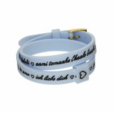 Armbnd til kvinder il mezzometro I LOVE YOU GOLD - BRACCIALE IN SILICONE/SILICONE BRACELET #1