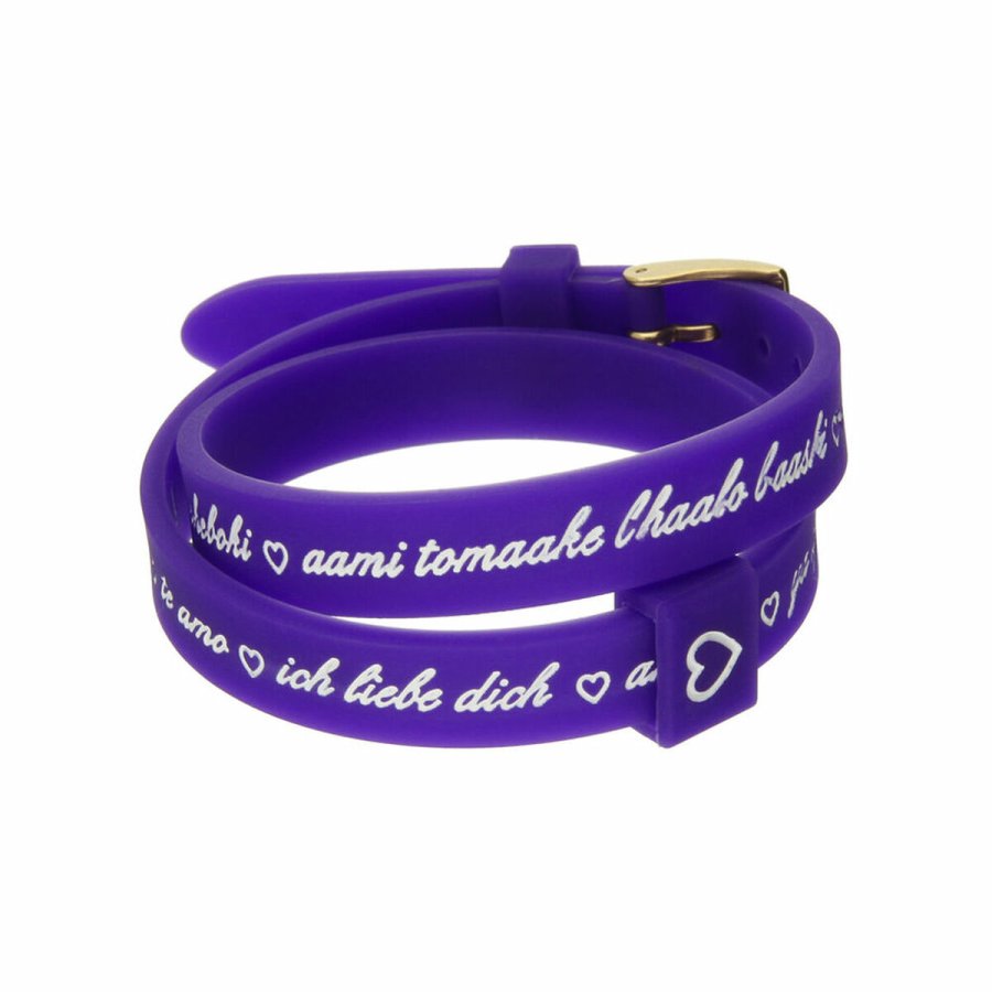 Armbnd til kvinder il mezzometro I LOVE YOU GOLD - BRACCIALE IN SILICONE/SILICONE BRACELET #1