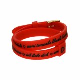 Armbnd til kvinder il mezzometro I LOVE YOU GOLD - BRACCIALE IN SILICONE/SILICONE BRACELET #1