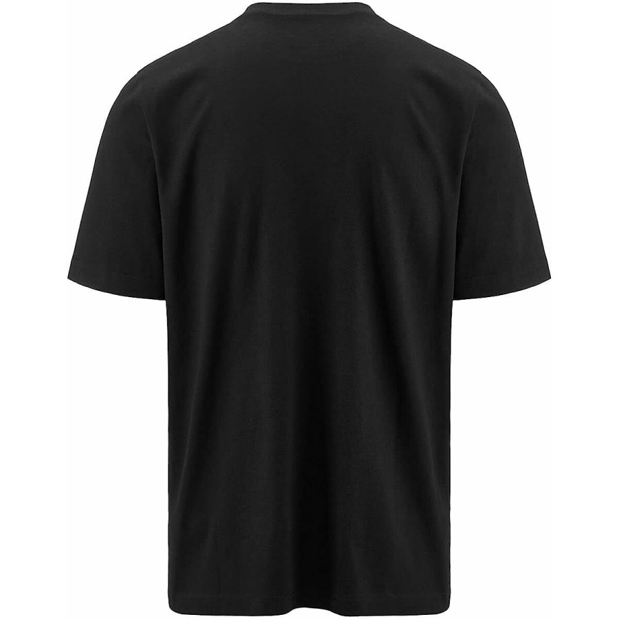 Kortrmet T-shirt til Mnd Kappa Ediz CKD Sort #4