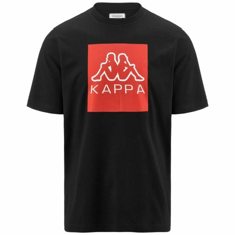 Kortrmet T-shirt til Mnd Kappa Ediz CKD Sort #1