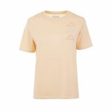 Kortrmet T-shirt til Kvinder Kappa Kemilia Beige #1