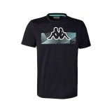 Kortrmet T-shirt til Mnd Kappa Eryx Graphik Mrkebl #1