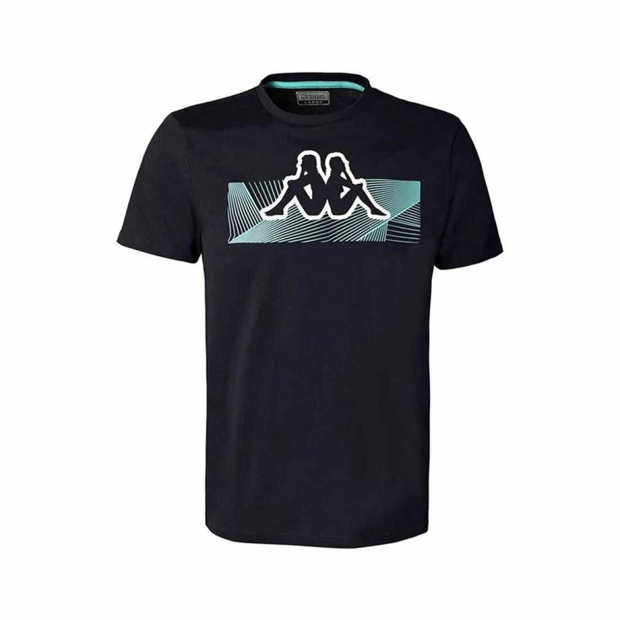 Kortrmet T-shirt til Mnd Kappa Eryx Graphik Mrkebl #1