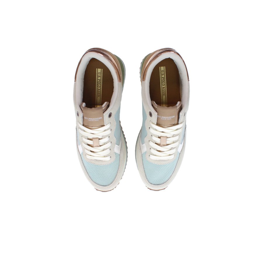 Sportssneakers til damer U.S. Polo Assn. SACHA002 LBE TAN01 Bl� #4