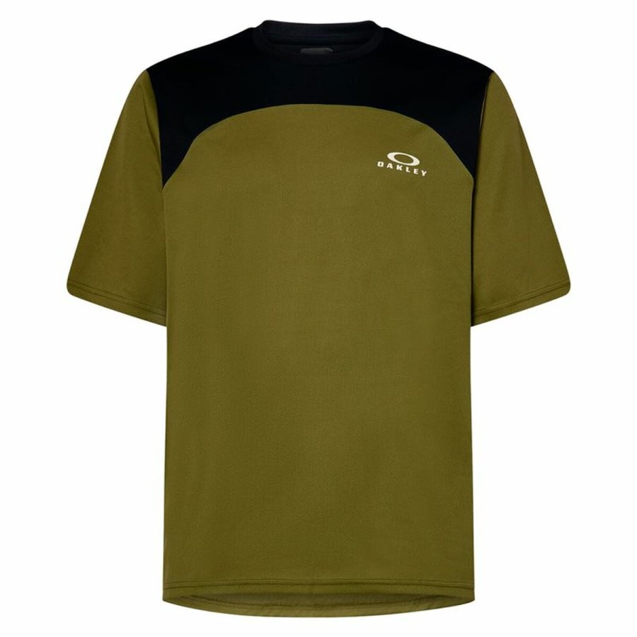 Kortrmet T-shirt til Mnd Oakley Free Ride SS Grn Oliven #1