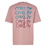 Kort�rmet T-shirt til M�nd Oakley B1B Repeated Pink #2