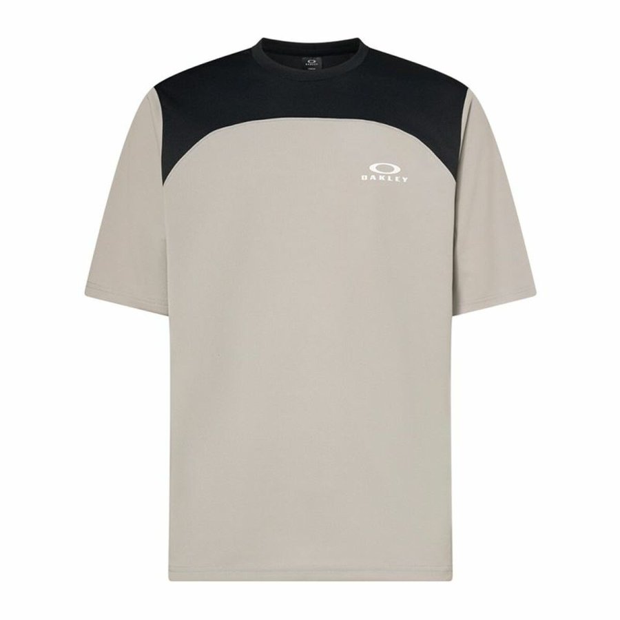 Kortrmet T-shirt til Mnd Oakley Free Ride SS Beige #1