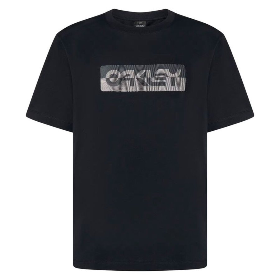 Kort�rmet T-shirt til M�nd Oakley Duality B1B Sort #1