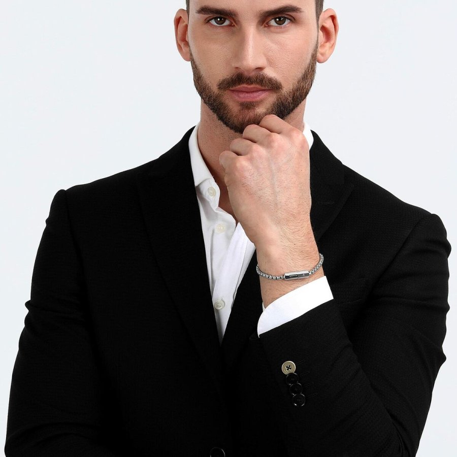 Armbnd til mnd Maserati Rustfrit stl 22 cm #6