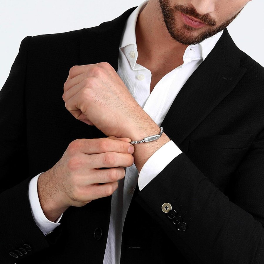 Armbnd til mnd Maserati Rustfrit stl 22 cm #7