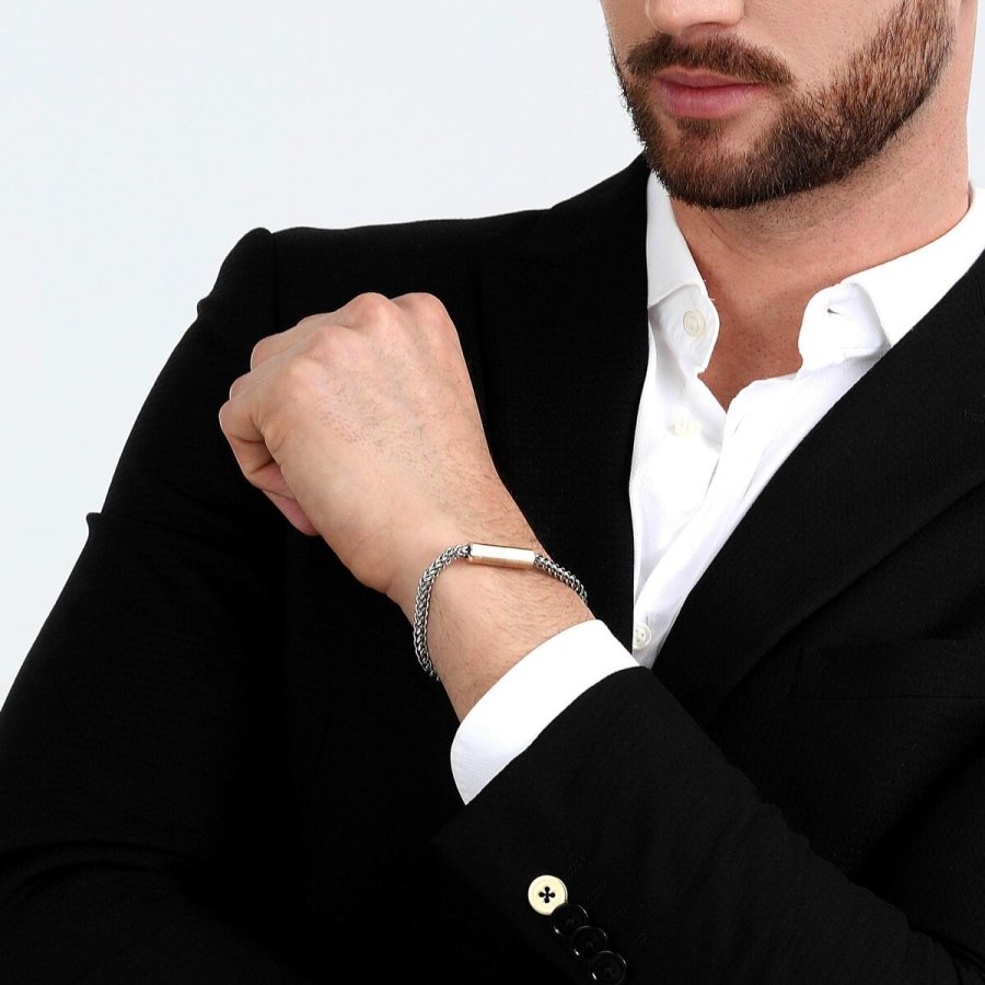 Armbnd til mnd Maserati Rustfrit stl 22 cm #7