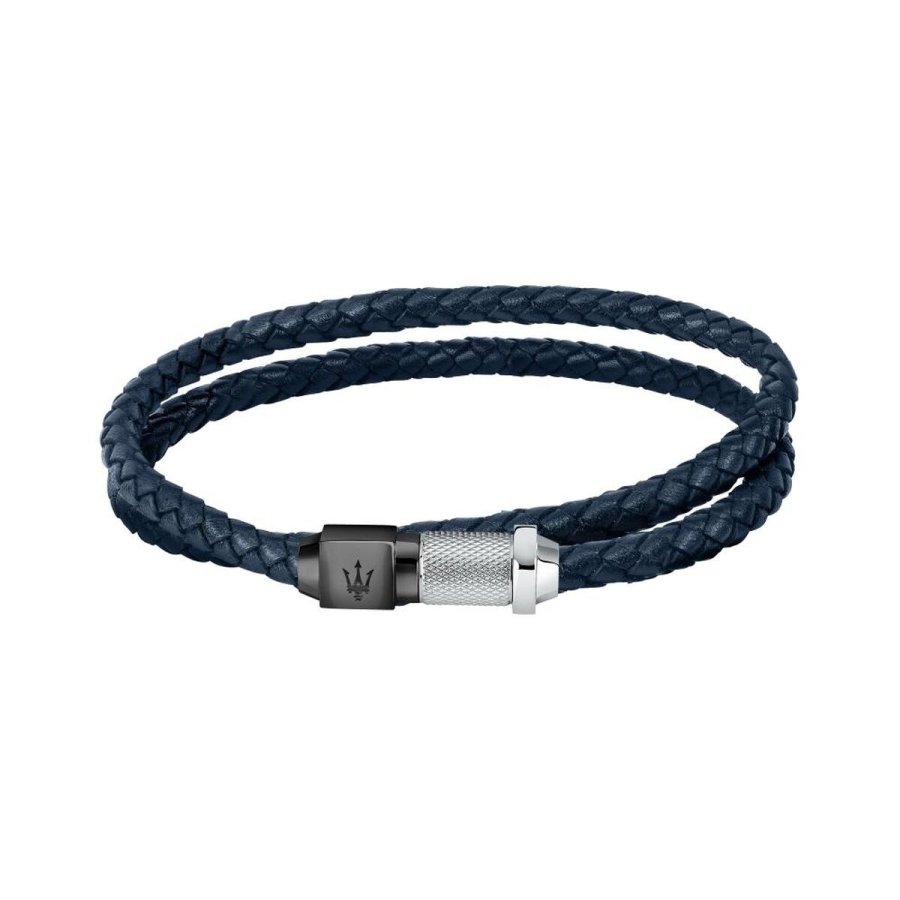Armbnd til mnd Maserati JM223AVE19 Slv Marinebl #1