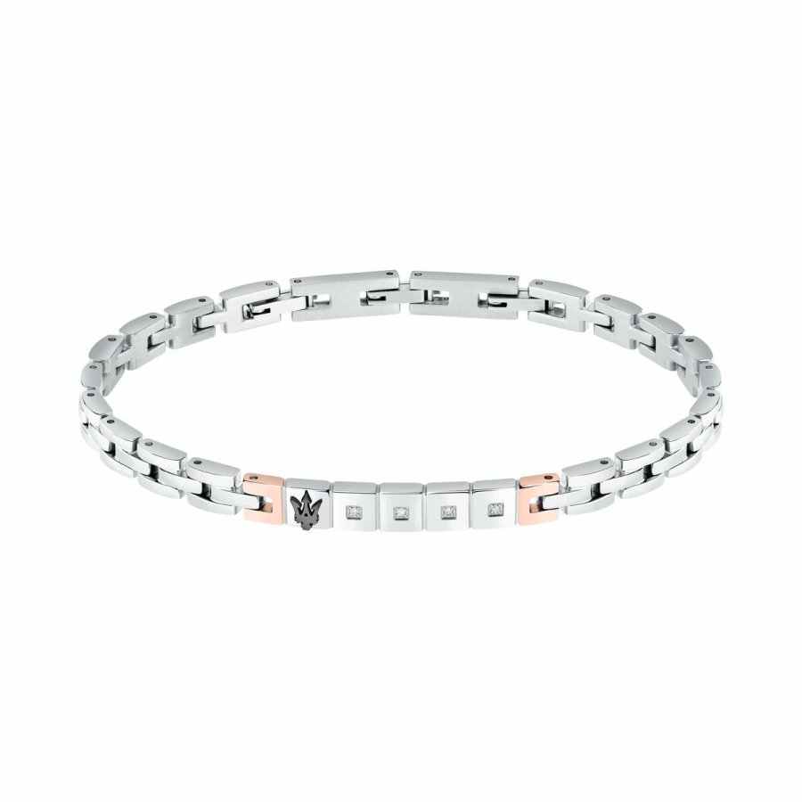 Armbnd til mnd Maserati JM423ATY19 Rustfrit stl 21,5 cm #2