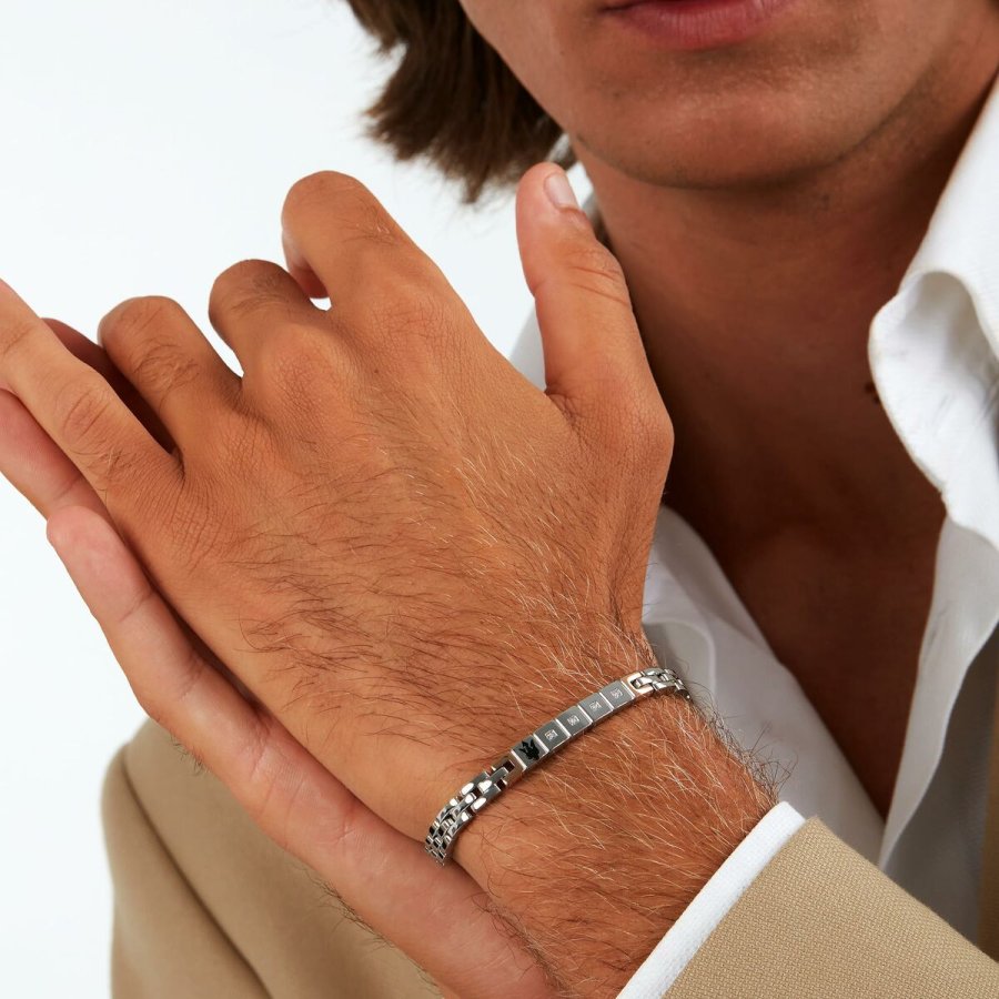 Armbnd til mnd Maserati JM423ATY19 Rustfrit stl 21,5 cm #6