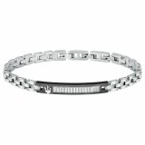 Armbnd til mnd Maserati Rustfrit stl 21,5 cm Slvfarvet #1