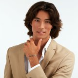 Armbnd til mnd Maserati Rustfrit stl 21,5 cm Slvfarvet #6