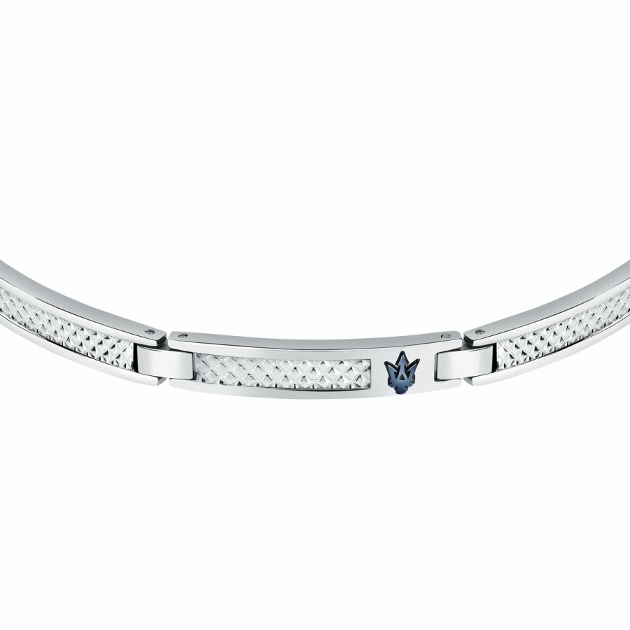 Armbnd til mnd Maserati JM423AVD21 Rustfrit stl 21,5 cm #3