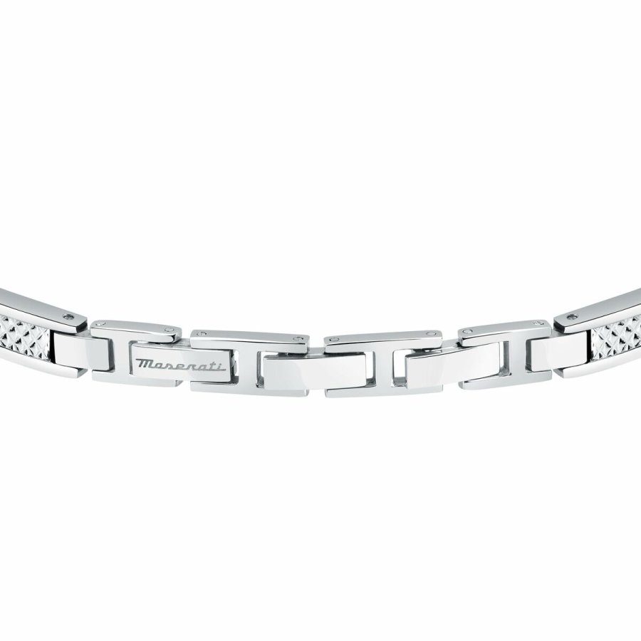 Armbnd til mnd Maserati JM423AVD21 Rustfrit stl 21,5 cm #4
