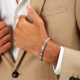 Armbnd til mnd Maserati JM423AVD21 Rustfrit stl 21,5 cm #6