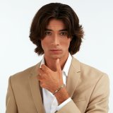 Armbnd til mnd Maserati Rustfrit stl 21,5 cm Slvfarvet #6