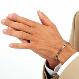 Armbnd til mnd Maserati Rustfrit stl 21,5 cm Slvfarvet #7