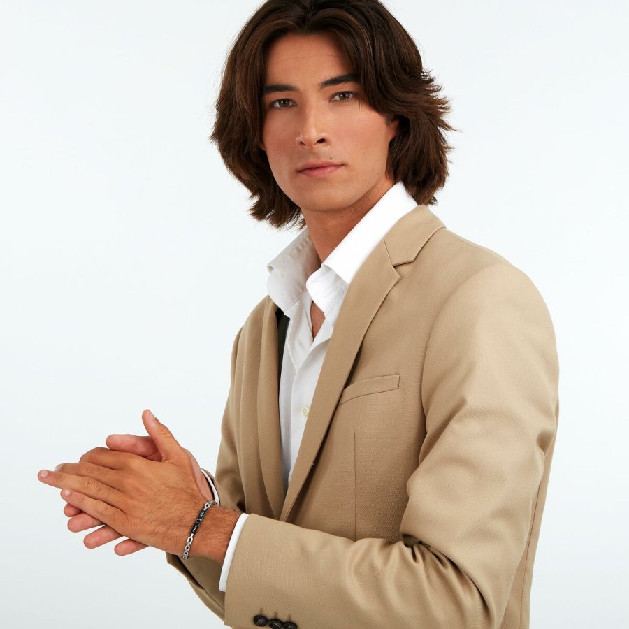 Armbnd til mnd Maserati Rustfrit stl 21,5 cm Slvfarvet #6