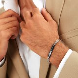 Armbnd til mnd Maserati Rustfrit stl 21,5 cm Slvfarvet #7