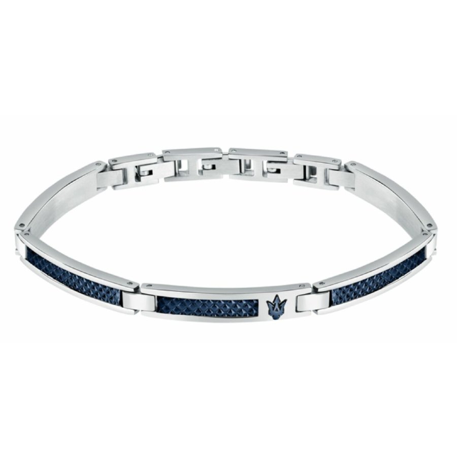 Armbnd til mnd Maserati JM523AVD33 Rustfrit stl 21,5 cm #1