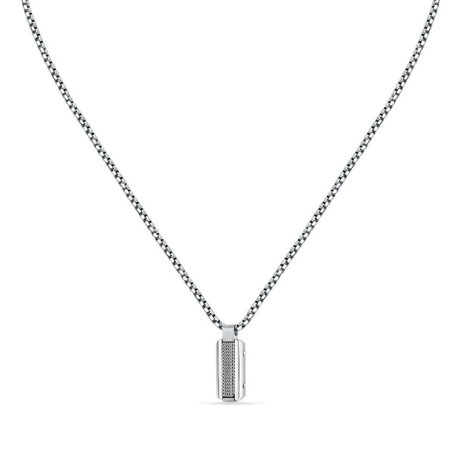 Halsk�de til m�nd Sector SZS114 S�lvfarvet #1