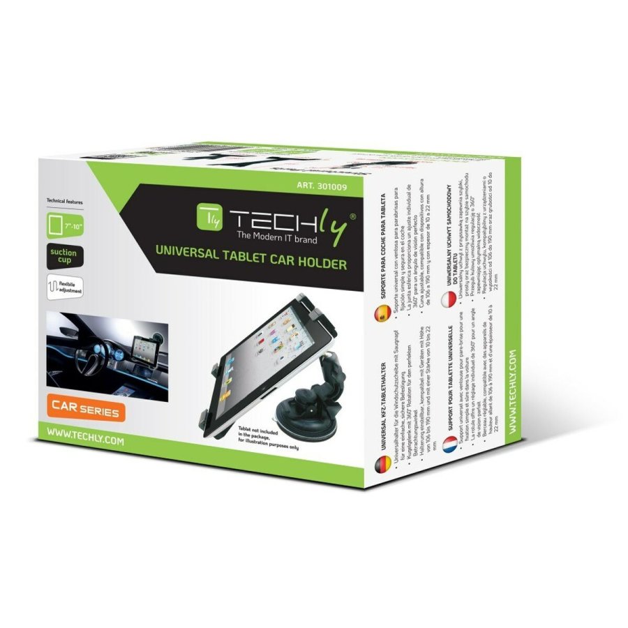 Universal tabletholder til biler Techly I-TABLET-VENT Sort #3