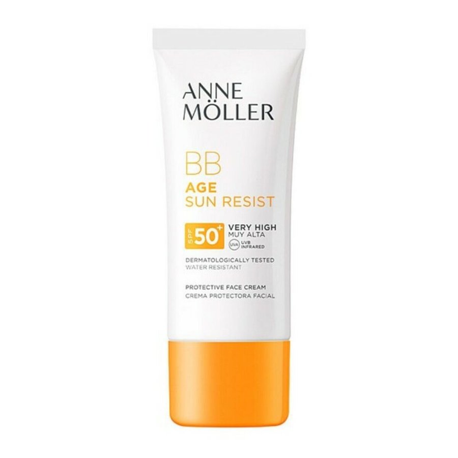 Fugtighedscreme med Farve ge Sun Rerist BB Cream Anne Mller 90008C (50 ml) SPF	50+ Spf 50 50 ml #1