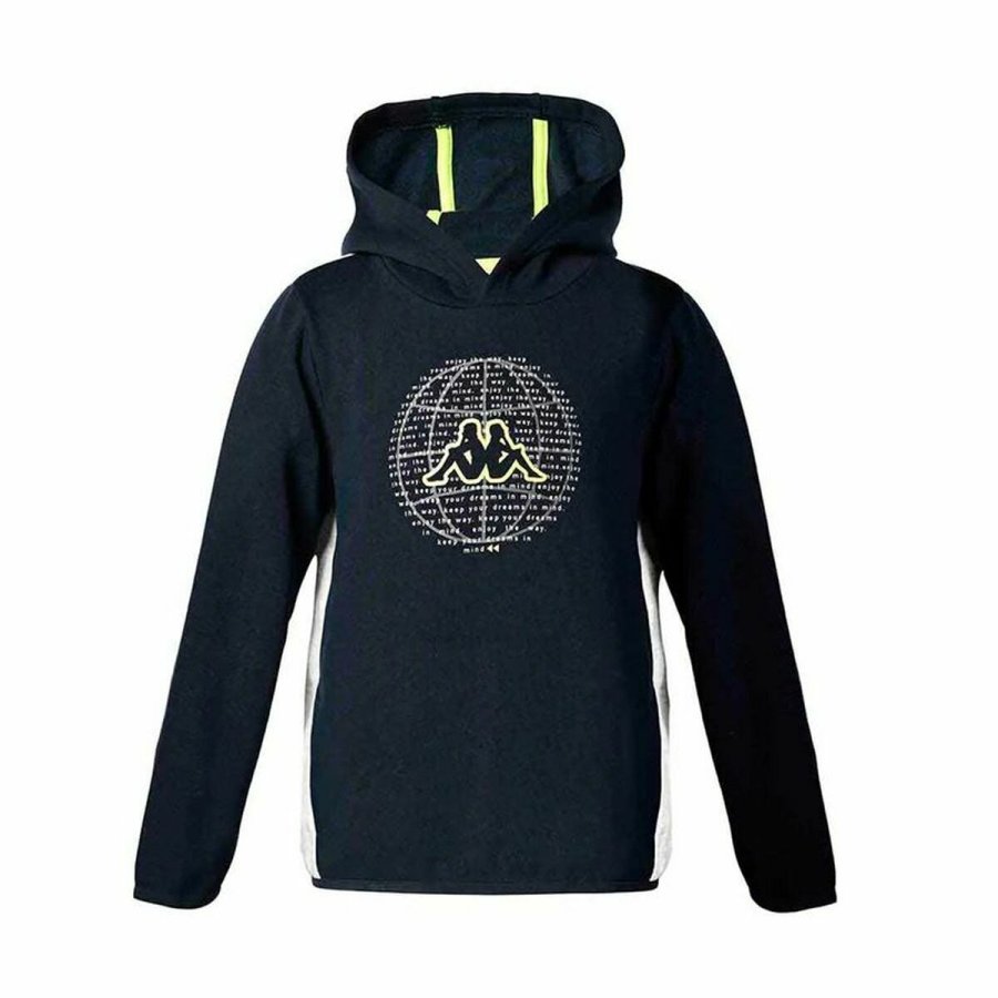 Trningsdragt til brn Kappa Benno Med htte Sort #2