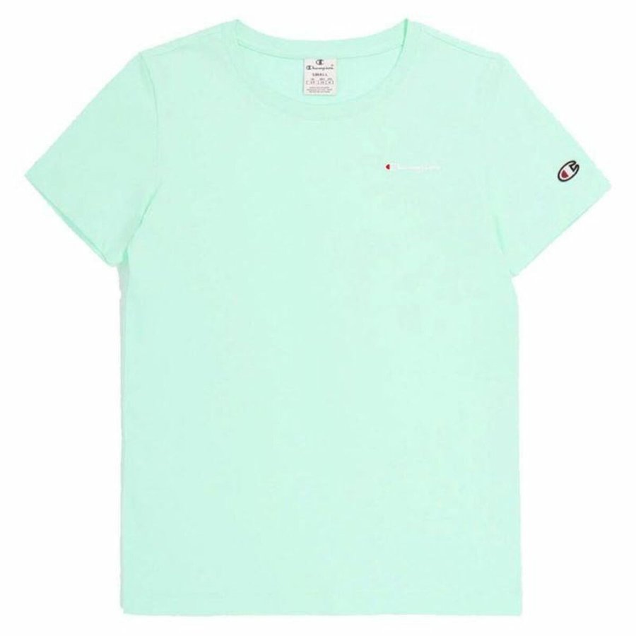 Kortrmet T-shirt til Kvinder Champion Crewneck #1