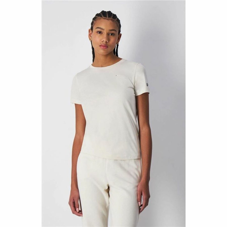 Kortrmet T-shirt til Kvinder Champion Crewneck #2