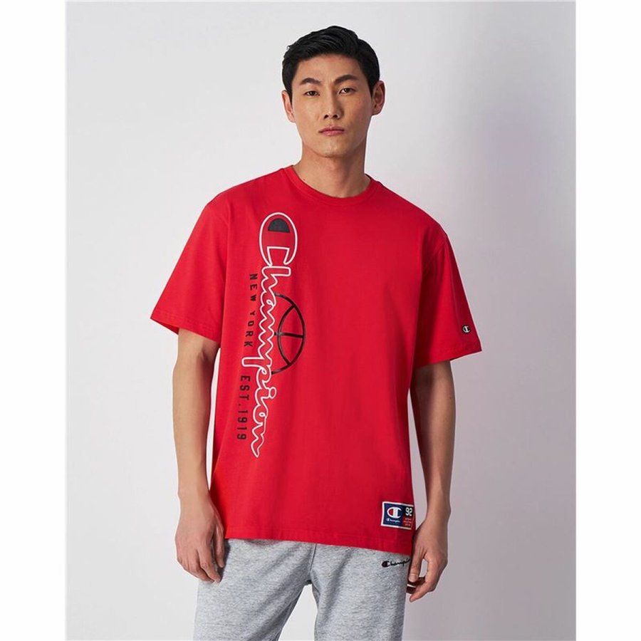Kortrmet T-shirt til Mnd Champion Crewneck Rd #2