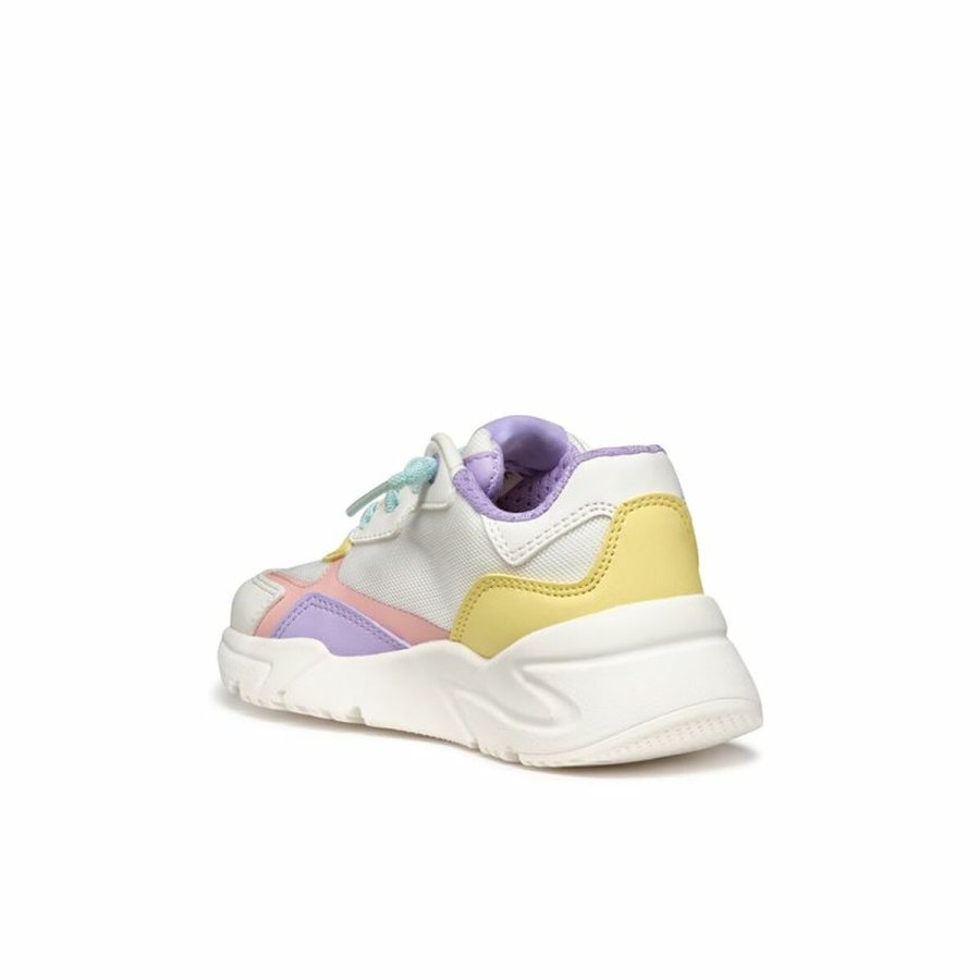 Sportssko til brn Geox Loftus Hvid #5